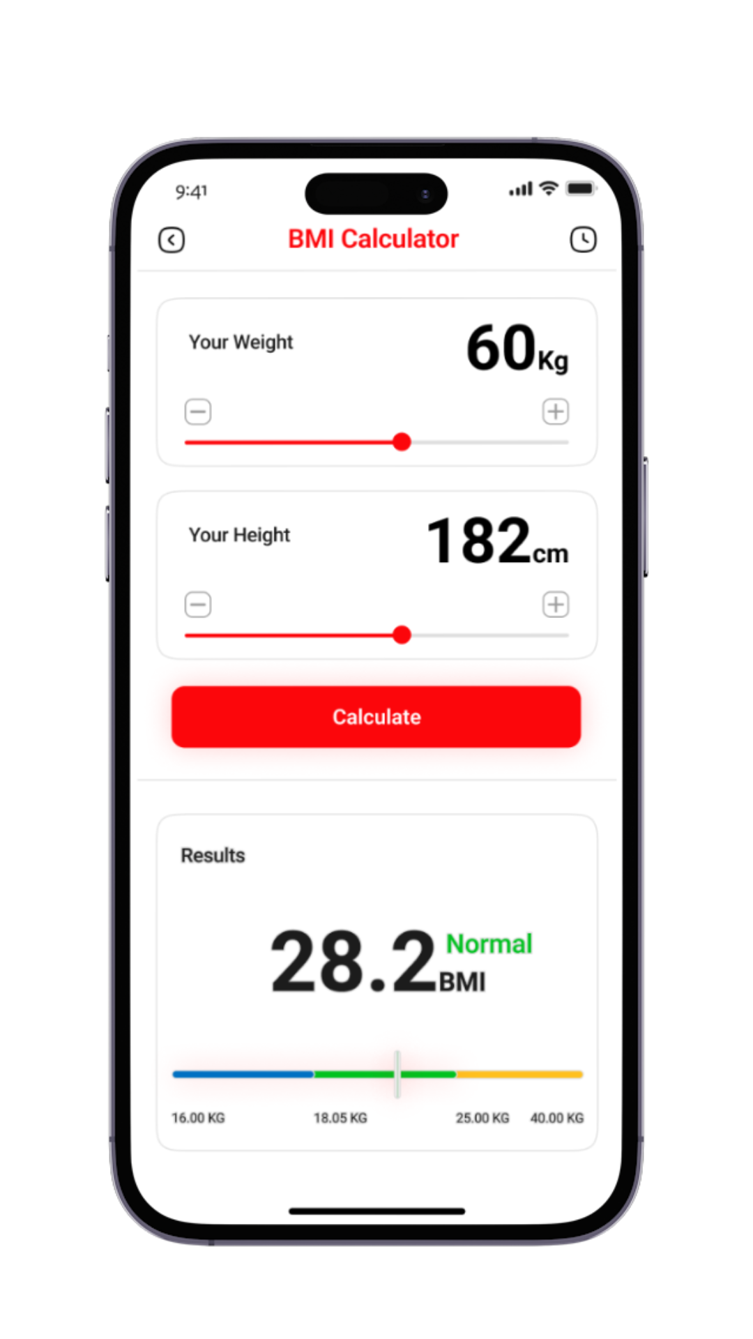 29.BMI Calculator & Results