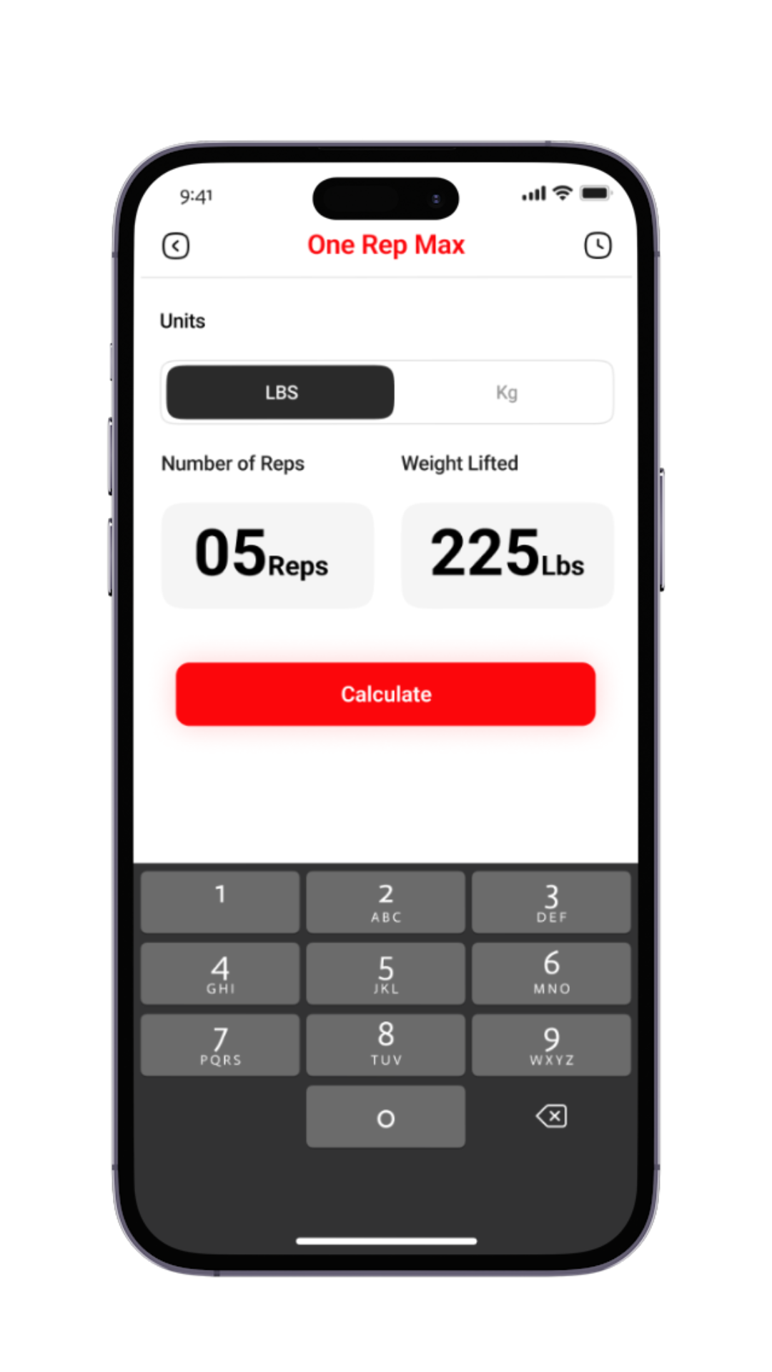 32. One Rep Max Calculator